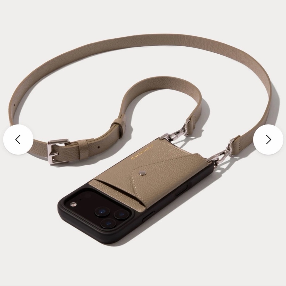 Hailey Side Slot Leather Crossbody Bandolier iPhone 13 Pro